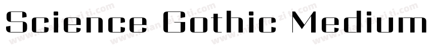 Science Gothic Medium字体转换